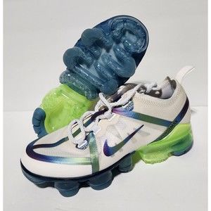 Nike Air VaporMax 2019 (GS) White Green Blue CT9638-100 Youth 4 / Women's 5.5